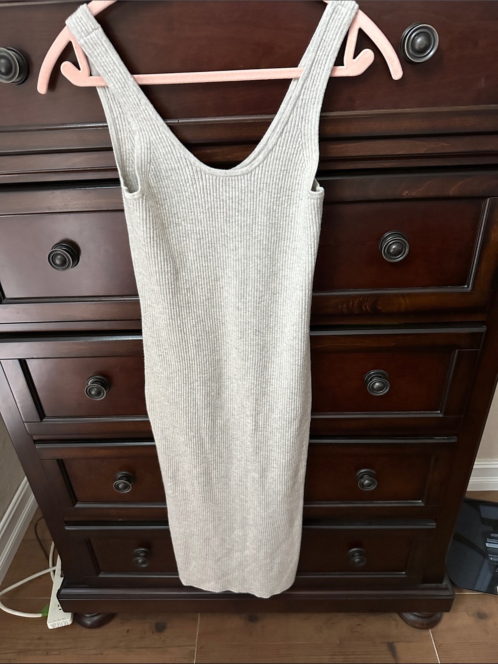 a new day Ribbed Sleeveless Maxi Dress in Cream
